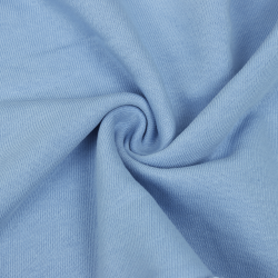 Ткань Футер 3-х нитка, Петля, цвет Светло-Голубой (на отрез)  в Колпине