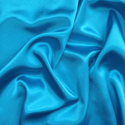 *Ткань Атлас-сатин, цвет Голубой (на отрез)  в Колпине