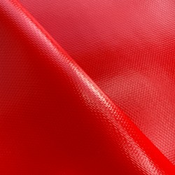 Тентовый материал ПВХ 600 гр/м2 плотная, Красный (Ширина 150см), на отрез  в Колпине, 600 г/м2, 1189 руб