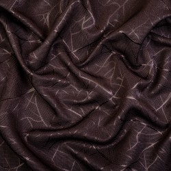 Ткань Блэкаут для штор &quot;Ледовое тиснение цвет Темно-Коричневый&quot; (на отрез)  в Колпине