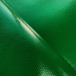 Ткань ПВХ 600 гр/м2 плотная, Зелёный (Ширина 150см), на отрез  в Колпине