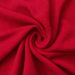 Флис Односторонний 130 гр/м2, цвет Красный (на отрез)  в Колпине