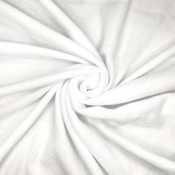 Флис Односторонний 130 гр/м2, цвет Белый (на отрез)  в Колпине