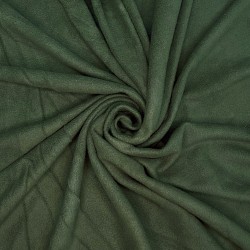 Ткань Флис Односторонний 130 гр/м2, цвет Темный хаки (на отрез)  в Колпине