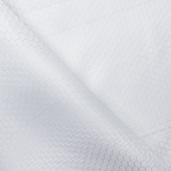Ткань Оксфорд 300D PU Рип-Стоп СОТЫ, цвет Белый (на отрез)  в Колпине