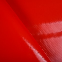 Ткань ПВХ 450 гр/м2, Красный (на отрез)  в Колпине