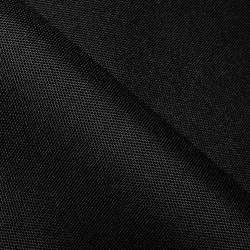 Прорезиненная ткань Оксфорд 600D ПВХ, Черный (на отрез)  в Колпине