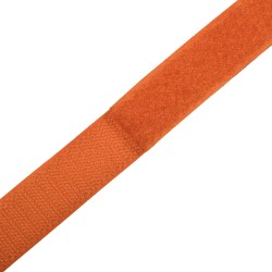 Контактная лента 25мм цвет Оранжевый (велькро-липучка, на отрез)  в Колпине
