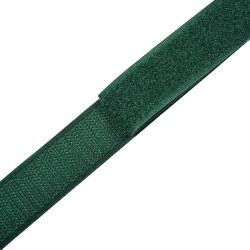 Контактная лента 25мм цвет Зелёный (велькро-липучка, на отрез)  в Колпине